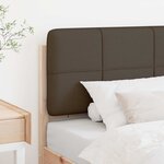vidaXL Tête de lit capitonnée Marron et Taupe 80 cm Pin massif