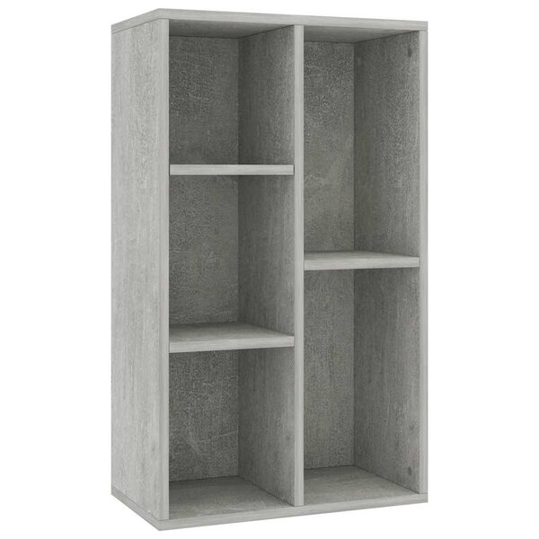 vidaXL Bibliothèque/Buffet Gris béton 50x25x80 cm Bois d’ingénierie