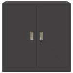 vidaXL Armoire de rangement Noir 90 x 40 x 90 cm Acier