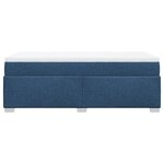 vidaXL Sommier à lattes de lit avec matelas Bleu 100x200 cm Tissu