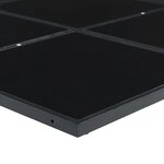 vidaXL Ensemble à manger de jardin 7 Pièces noir textilène