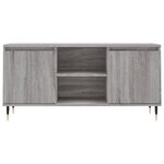 vidaXL Meuble TV sonoma gris 104x35x50 cm bois d'ingénierie
