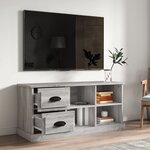 vidaXL Meuble TV sonoma gris 102x35 5x47 5 cm bois d'ingénierie