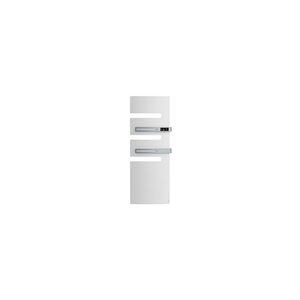 Radiateur sèche-serviettes connecté Serenis Premium mât droite 1750W Blanc Carat
