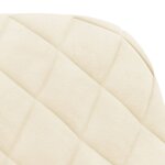 vidaXL Chaises à manger lot de 2 Crème Velours