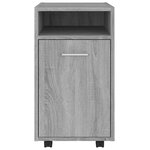 vidaXL Armoire appoint à roues Sonoma gris 33x38x60 cm