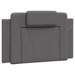 vidaXL Cadre de lit sans matelas gris 90x190 cm similicuir