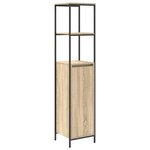 vidaXL Ensemble de mobilier de salle de bain avec étagère 5 Pièces