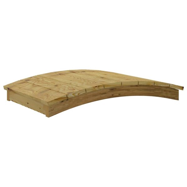 vidaXL Pont de jardin 110x74 cm Bois massif de pin imprégné