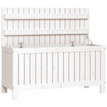 vidaXL Boîte de rangement de jardin Blanc 108x42 5x54 cm Bois de pin