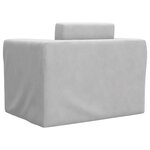 vidaXL Canapé-lit pour enfants Gris clair Peluche douce