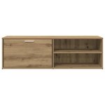 vidaXL Meuble TV chêne artisanal 120x34x37 cm bois d'ingénierie
