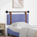 vidaXL Tête de lit suspendue Bleu denim PU antique