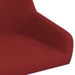 vidaXL Chaise pivotante de salle à manger Rouge bordeaux Velours