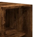 vidaXL Garde-robe chêne fumé 30x50x200 cm bois d'ingénierie