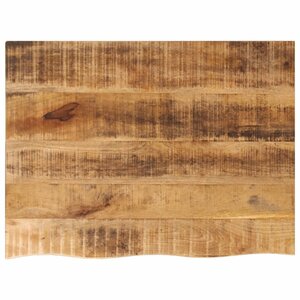 vidaXL Dessus de table 70x60x2 5 cm bord vif bois massif manguier brut