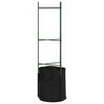 vidaXL Cages à tomates avec sacs à plantes 8 Pièces 116 cm acier et PP