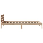 vidaXL Cadre de lit sans matelas 90x200 cm bois de pin massif