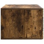 vidaXL Meuble TV mural 59 5 x 31 cm Chêne fumé Bois d'ingénierie