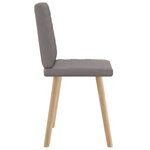 vidaXL Chaises à manger lot de 2 taupe tissu
