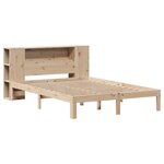 vidaXL Lit bibliothèque sans matelas 135x190 cm bois de pin massif