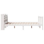 vidaXL Cadre de lit sans matelas blanc 120x190 cm bois de pin massif