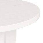 vidaXL Table d'appoint Blanc 39.5 x 39.5 x 53.5 cm Bois massif en pin