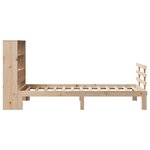 vidaXL Lit bibliothèque sans matelas 90x190 cm bois de pin massif