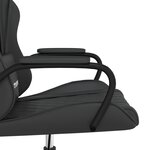 vidaXL Chaise de jeu Noir Similicuir