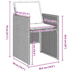 vidaXL Ensemble de salle à manger pour jardin 9 Pièces Gris clair