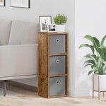 vidaXL Buffet avec tiroir Bois ancien 25 5 x 22 x 69 5 cm