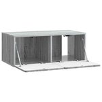 vidaXL Meuble TV mural 78 5 x 41 x 30 cm Sonoma gris Bois d'ingénierie