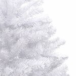 vidaXL Sapin de Noël artificiel à charnières avec neige floquée 210 cm