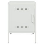 vidaXL Table de chevet blanc 36x39x50 5 cm acier