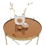 House Nordic Table basse Scarlett 48x48 cm Rond Laiton