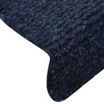 vidaXL Tapis autoadhésifs de marches 5 Pièces Bleu 65x21x4 cm Aiguilleté