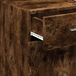 vidaXL Buffet chêne fumé 40x42 5x93 cm bois d'ingénierie