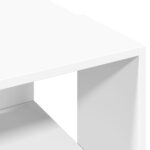 vidaXL Table basse blanc 89 5x48x30 cm bois d’ingénierie
