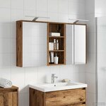 vidaXL Ensemble de Meubles de Salle de Bain 3 Pièces 116 x 16 x 62 5 cm