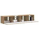 vidaXL Meuble TV mural 2 Pièces Chêne artisan 60 x 31 x 29.5 cm