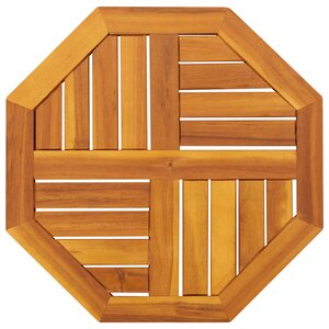 vidaXL Dessus de table 50x50x2 cm octogonal bois massif d'acacia