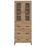 vidaXL Haut Armoire Montage mural Chêne artisanal 69 5 x 34 x 180 cm