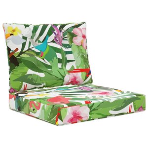 vidaXL Coussin de canapé d'extérieur 2 Pièces coloré Polyester