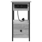 vidaXL Cabinet de chevet Sonoma gris 60 x 30 x 61 cm Bois d'ingénierie