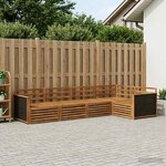 vidaXL Ensemble de canapés d'extérieur 6 Pièces Naturel