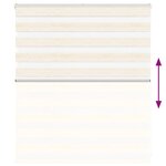 vidaXL Store zèbre beige marbré largeur du tissu 130 9 cm polyester