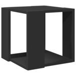 vidaXL Table basse noir 32x32x30 cm bois d'ingénierie