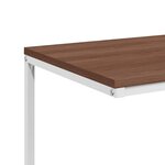 vidaXL Table d'appoint Blanc 55x35x66 cm Bois d'ingénierie