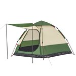 vidaXL Tente de camping cabine 4 personnes vert libération rapide