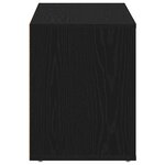 vidaXL Banc à chaussures Chêne noir 100x35x45 cm Bois d'ingénierie